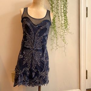 Hippy boho festival Free People mini dress